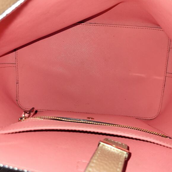 Kate Spade Bag New York Leonard Street Mariel Bucket Shoulder Purse Brown Blush - Picture 7 of 12